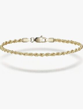 14K Yellow Gold Rope Bracelet